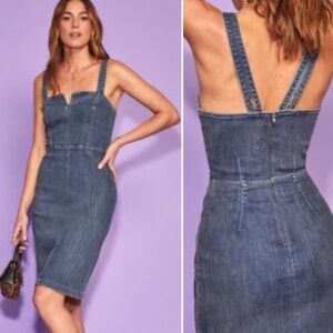 REFORMATION Romi Brisbane Denim Jean Dress Size 8